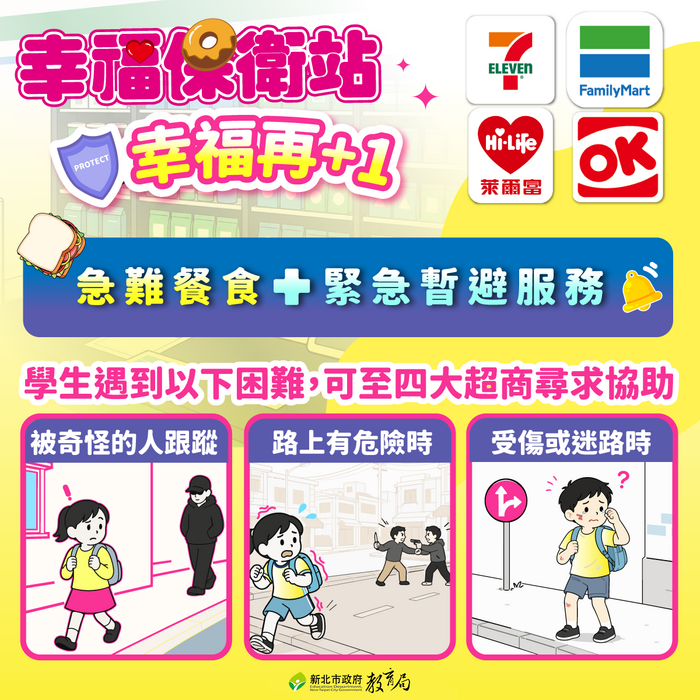 學生遇到危險可就近進四大超商求助-1